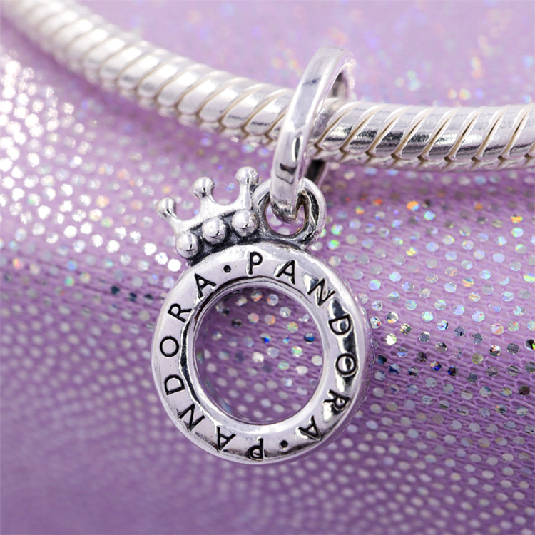 pandora signature open centre crown o pendant s925 ale
