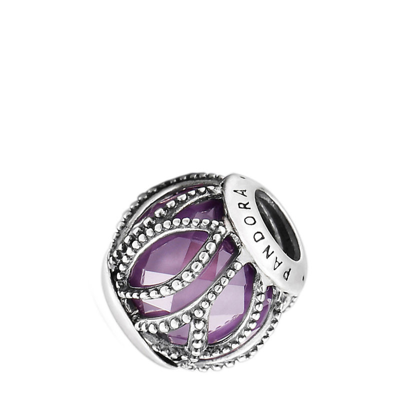 Pandora Purple Intertwining Radiance Charm Silver S925 ALE