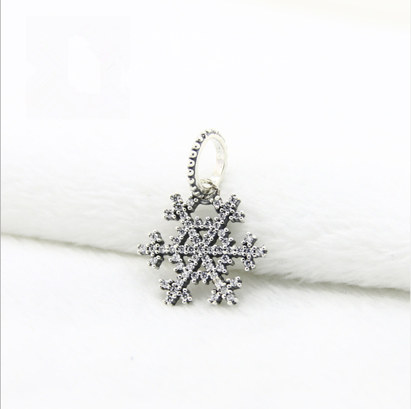 Pandora White Snowflake Pendant Charm Christmas Perfect
