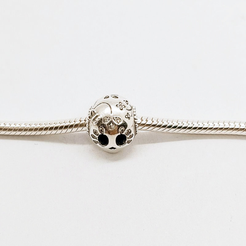 Pandora Sparkling Skull Charm ALE S925