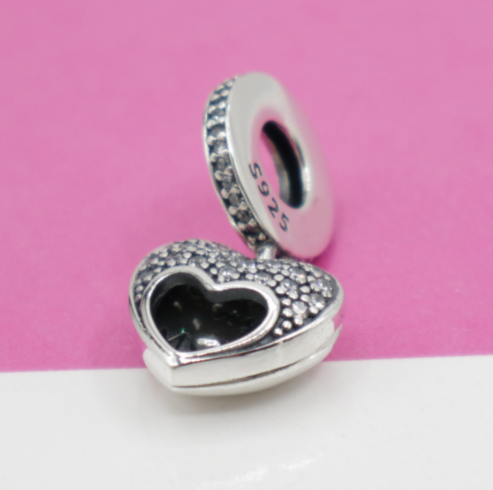 silver pandora mother's sentiments mum heart day charm
