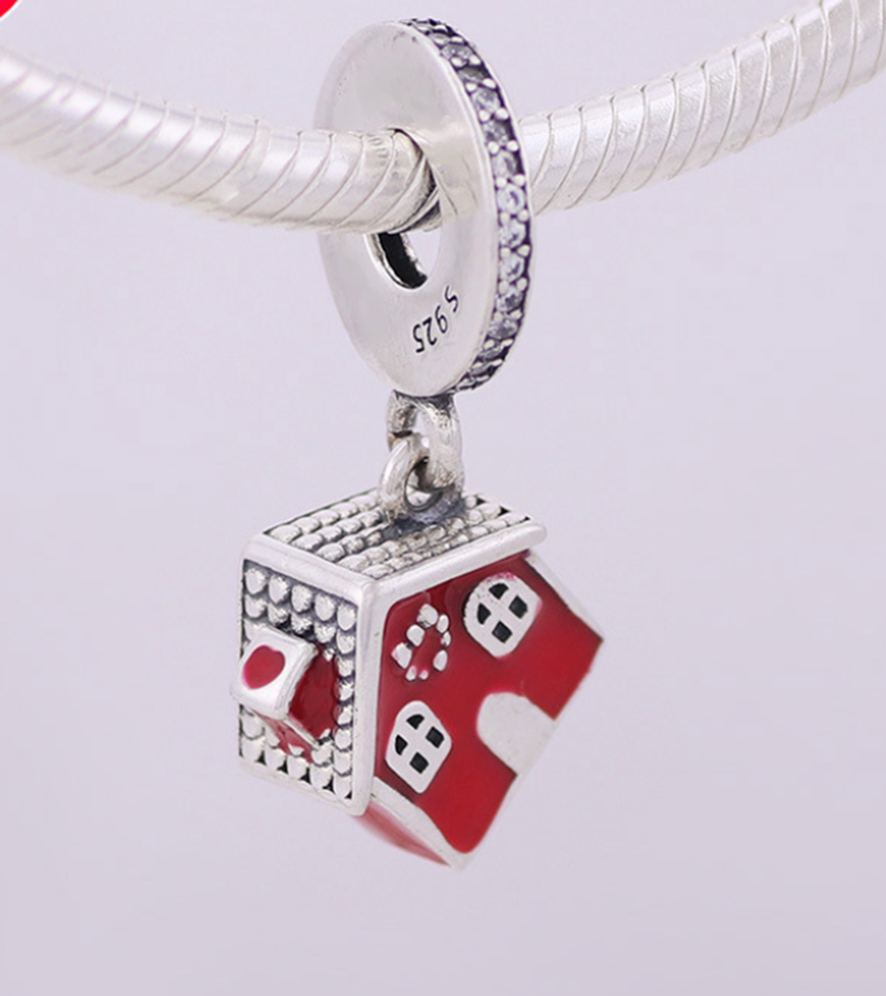 pandora chrisas cosy house dangle charm bead