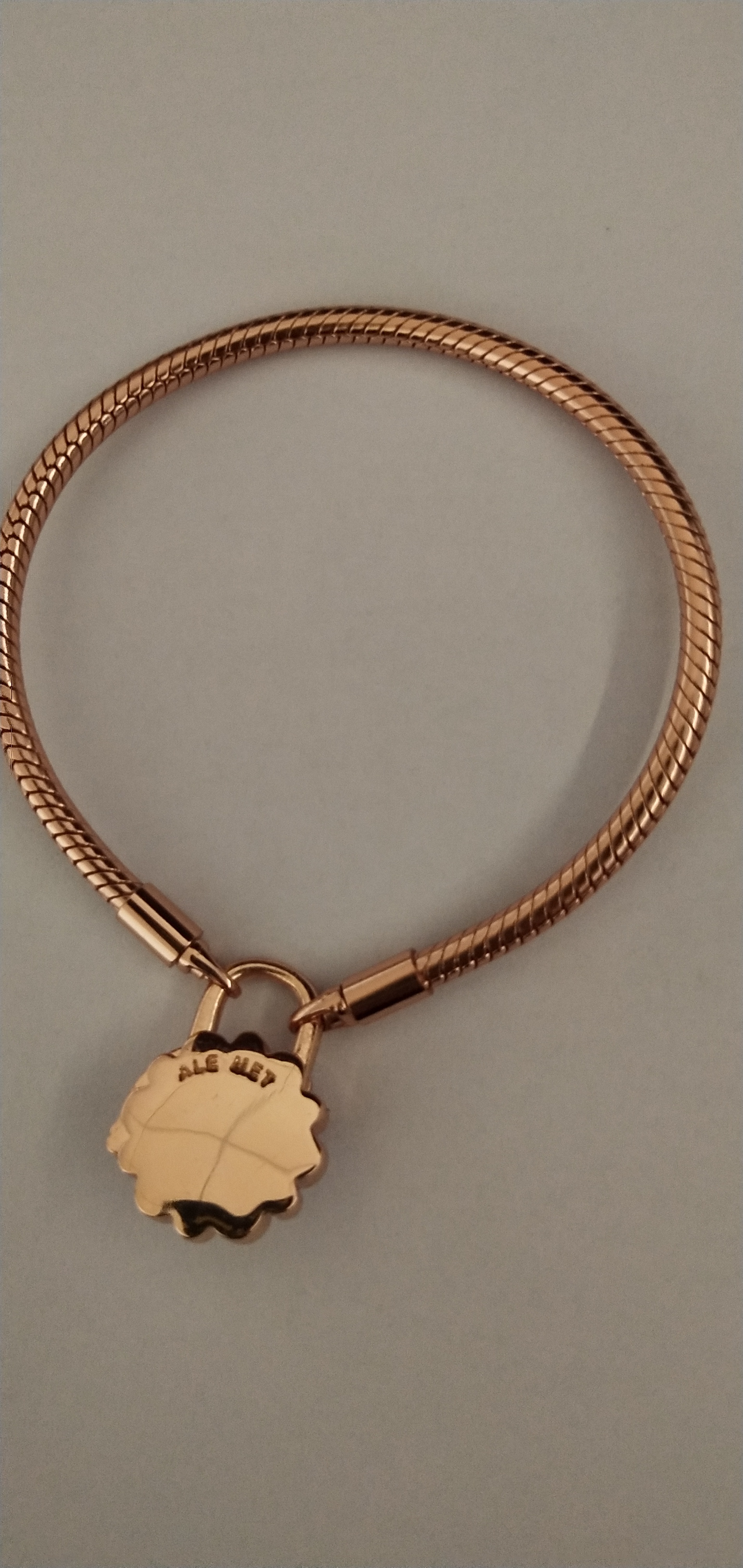 Pandora Rose Gold Radiance Padlock Bracelet