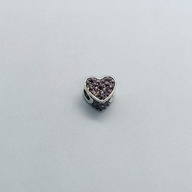 Pandora Pink Dazzling Heart S925 ALE Sterling Silver Charm