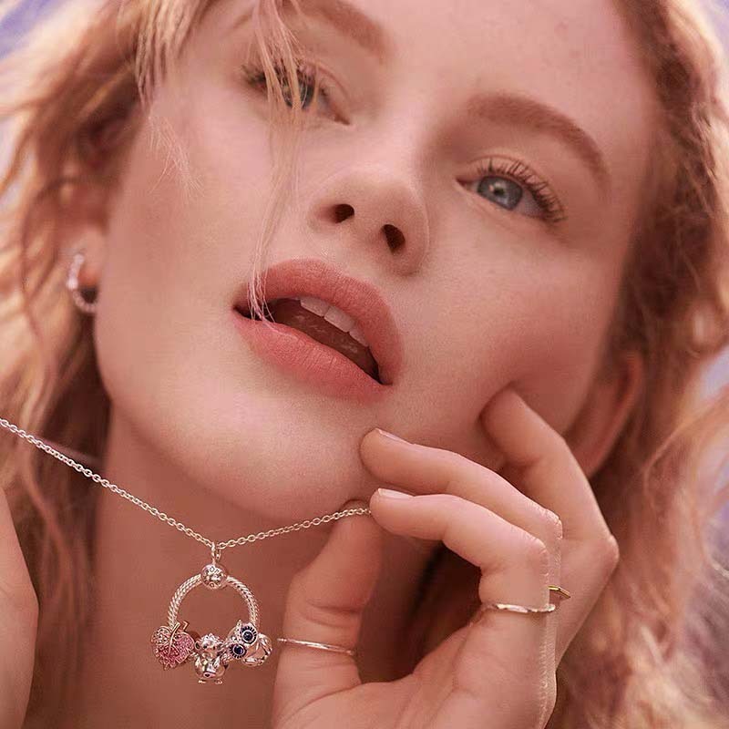 pandora 925 ale rose gold bracelet charm bead ale r met