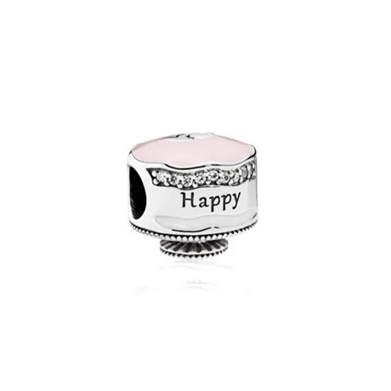 pandora pave happy birthday cake charm s925 ale sterling silver with pouch