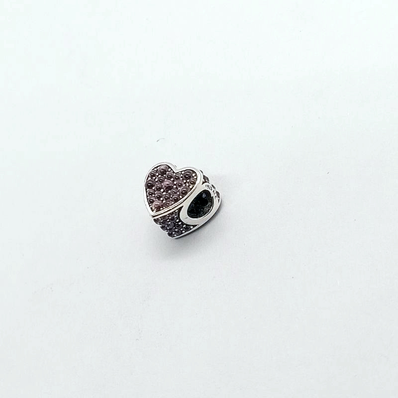 Pandora Pink Dazzling Heart S925 ALE Sterling Silver Charm