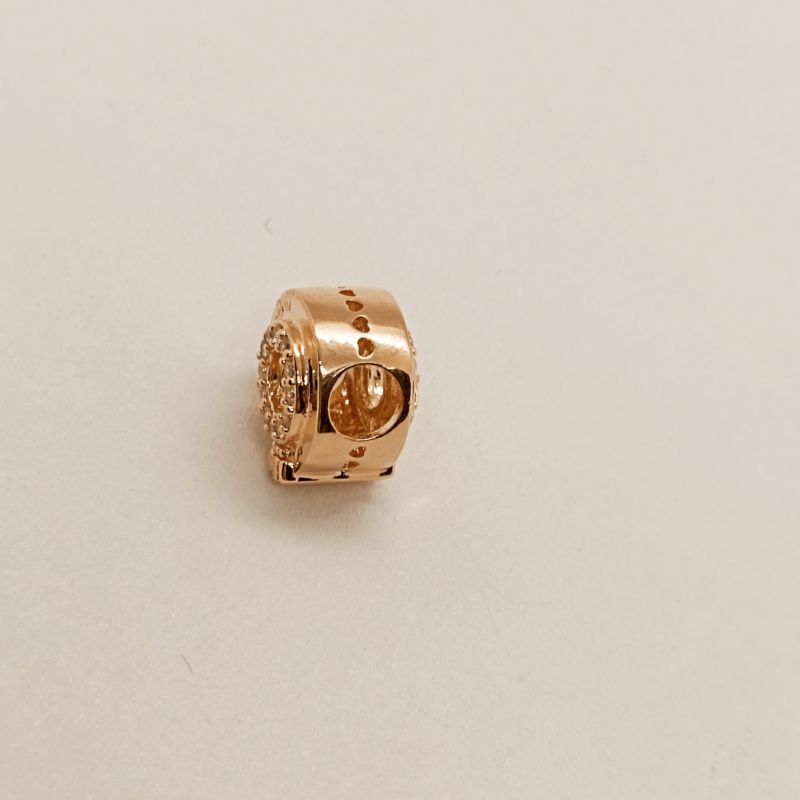 pandora schmuck rose charm offenes pave crown