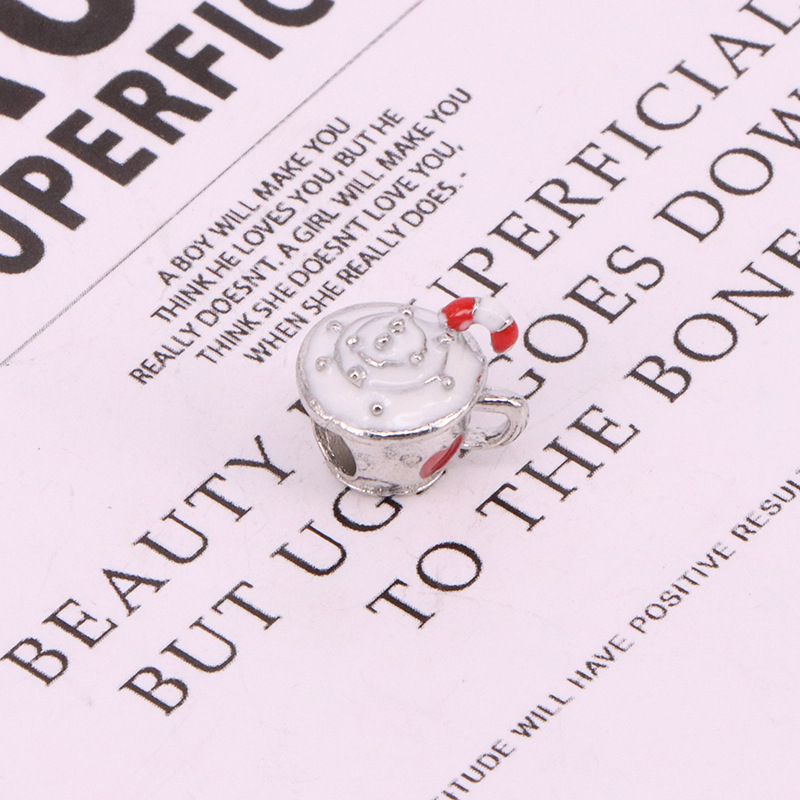 pandora sterling silver charm warm cocoa enamel bead