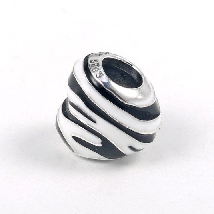 pandora zebra stripes heart charm s925 ale