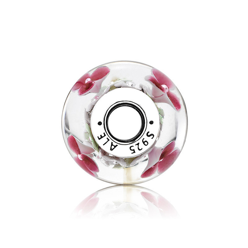 Pandora (Ale s925 ) Murano Flower garden charm