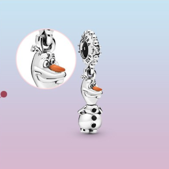pandora Frozen Olaf Dangle Charm