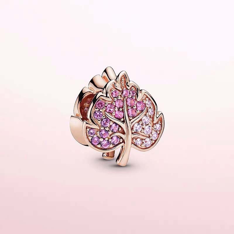 pandora 925 ale rose gold bracelet charm bead ale r met