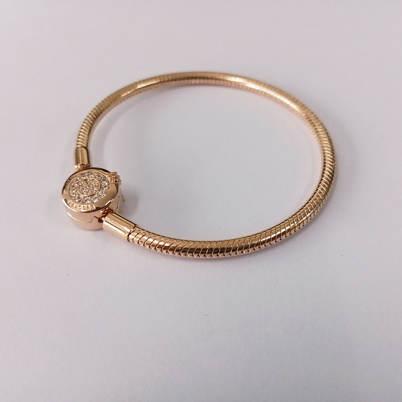 pandora moments sparkling crown o snake chain bracelet s925