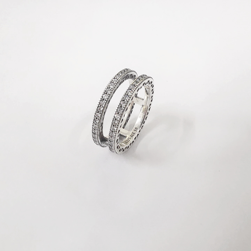 pandora double hearts of pandora ring