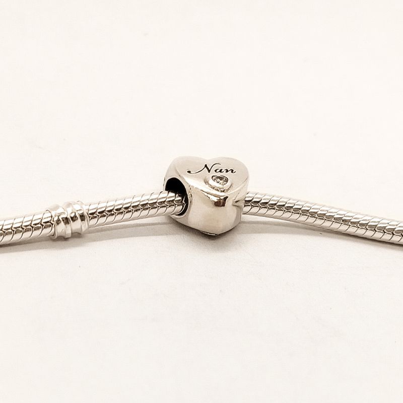 Pandora Sterling Silver Nan's Love Heart Charm
