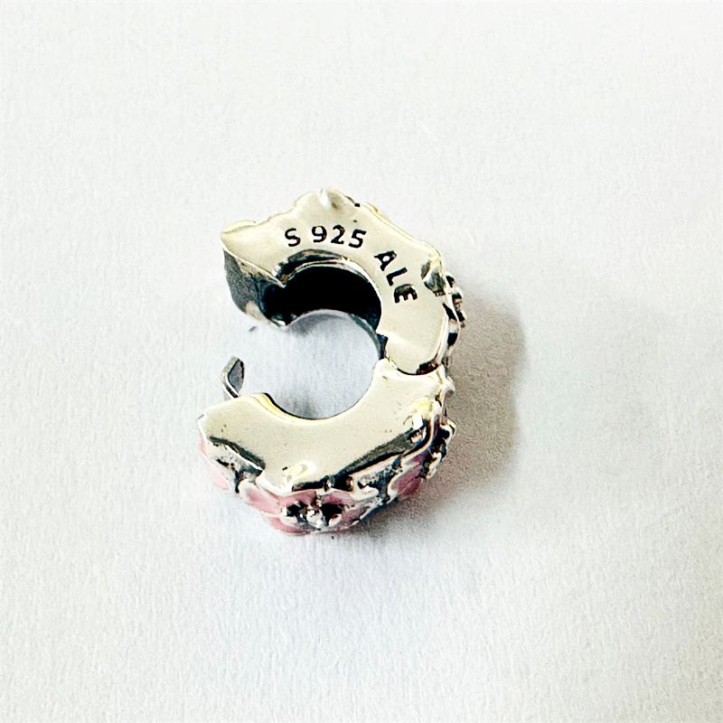 pandora pink primrose clip charm