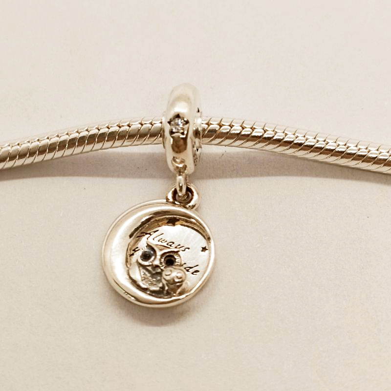 Pandora 'Always by your side OWL' Dangle Charm