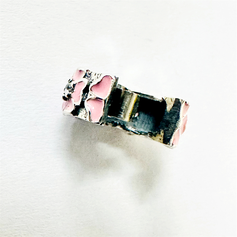 pandora pink primrose clip charm