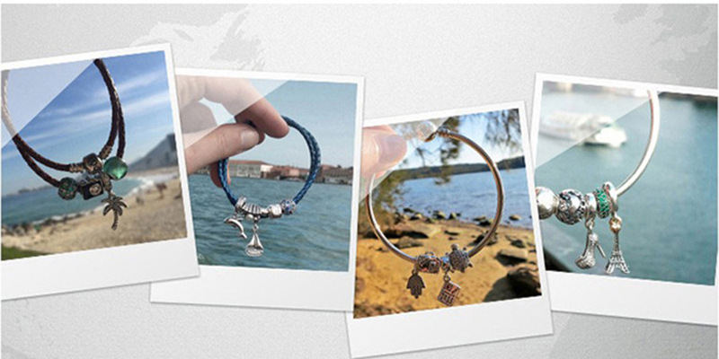 pandora 925 ale rose gold bracelet charm bead ale r met