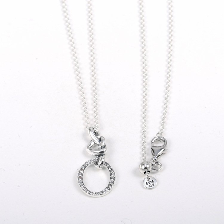 Pandora Knotted Heart Necklace 60cm