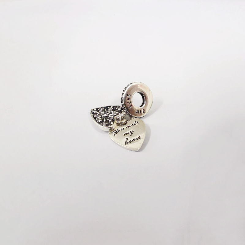 pandora you melt my heart charm sterling silver s925 ale cubic zirconia new