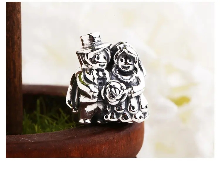 Pandora Bride and Groom Charm Sterling Silver ALE S925