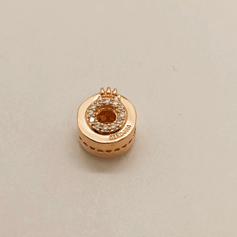 pandora schmuck rose charm offenes pave crown