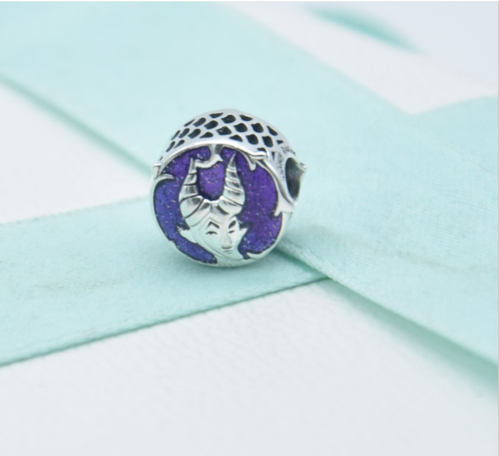 pandora charm maleficent & pouch s925 ale