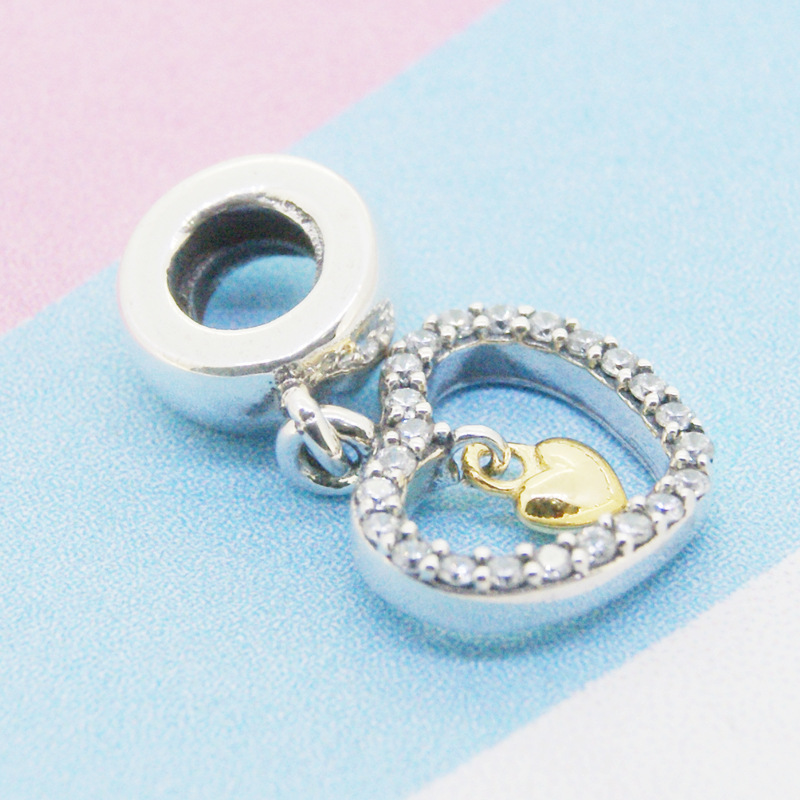 pandora forever in my heart charm gold heart charm