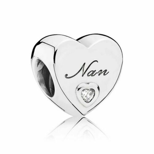 Pandora Sterling Silver Nan's Love Heart Charm