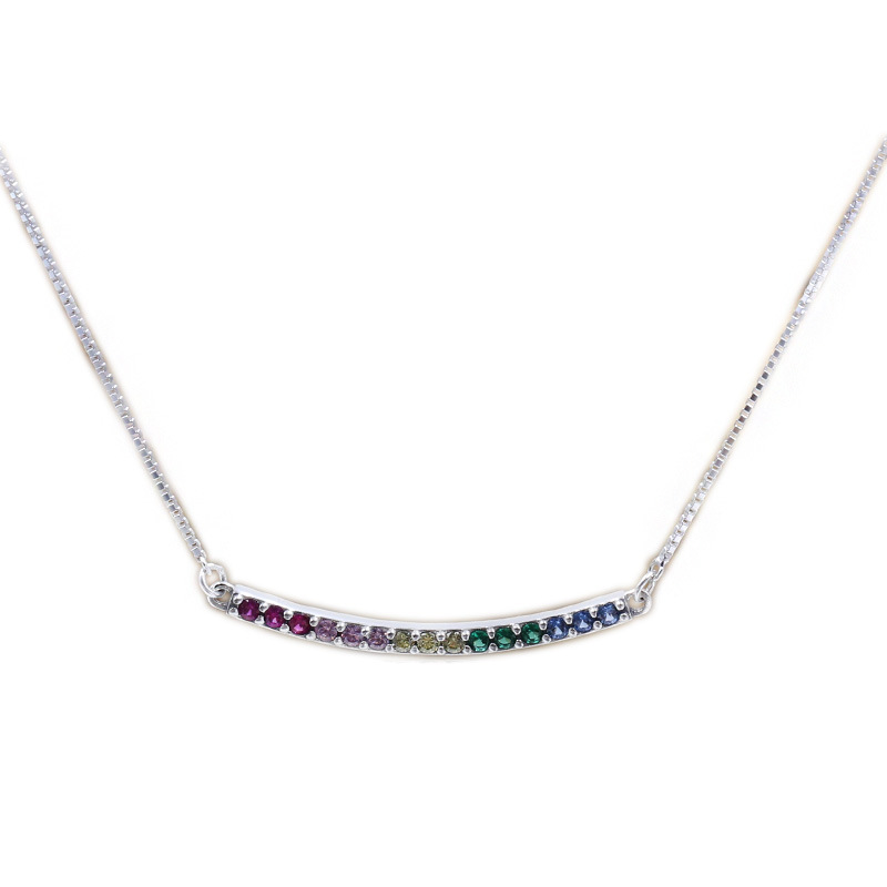 Pandora Rainbow Arcs Of Love Necklace 50cm S925 ALE