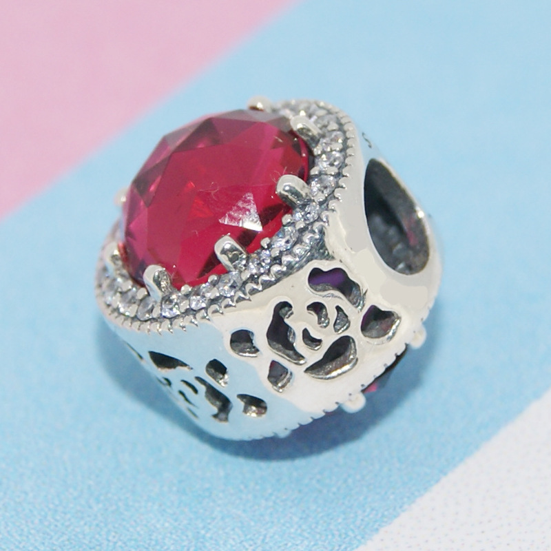 PANDORA Belle's Radiant Red Rose charm Silver S925 ALE