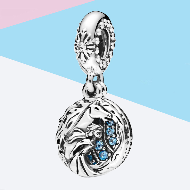 PANDORA Frozen Elsa & Nokk Pendant Charm S925 ALE