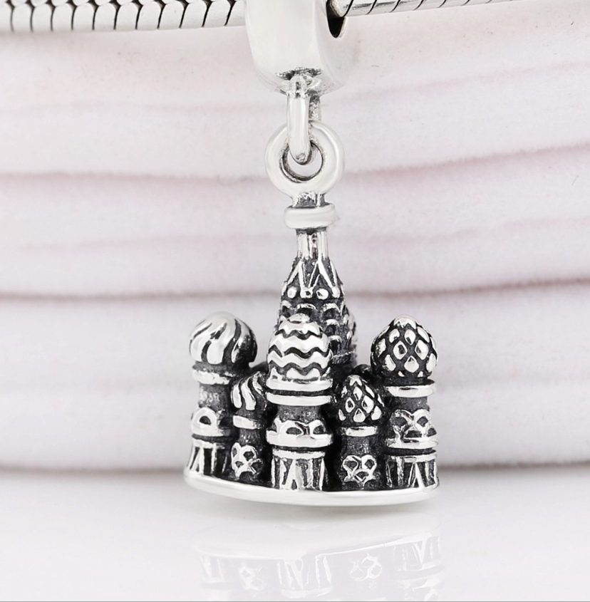pandora ale 925 solid silver saint basil's cathedral pendant charm