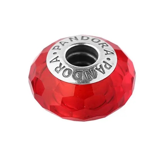 Red Faceted PANDORA Charm
