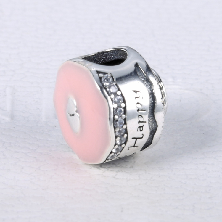 pandora pave happy birthday cake charm s925 ale sterling silver with pouch
