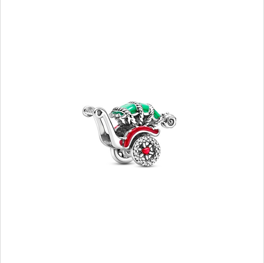 pandora traditional rickshaw sterling silver charm