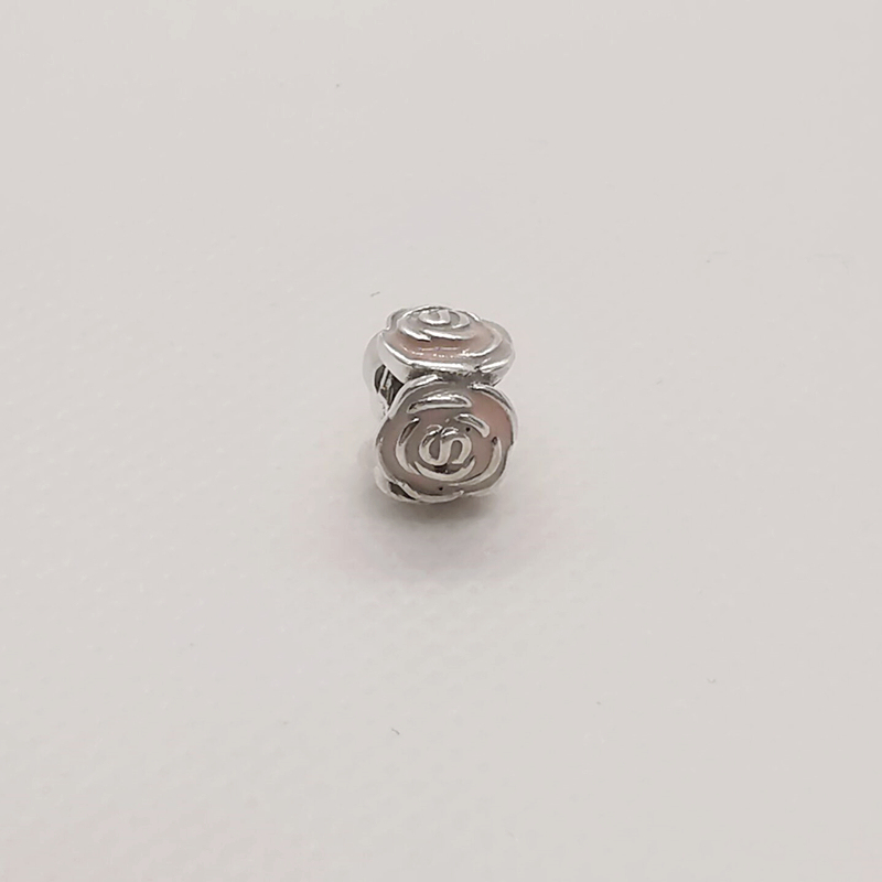 pandora rose garden pink enamel charm s925 ale