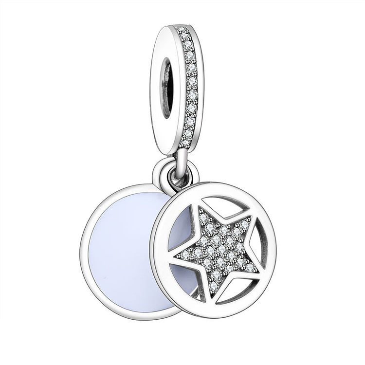 pandora 'friendship star - my friend a star' pendant charm