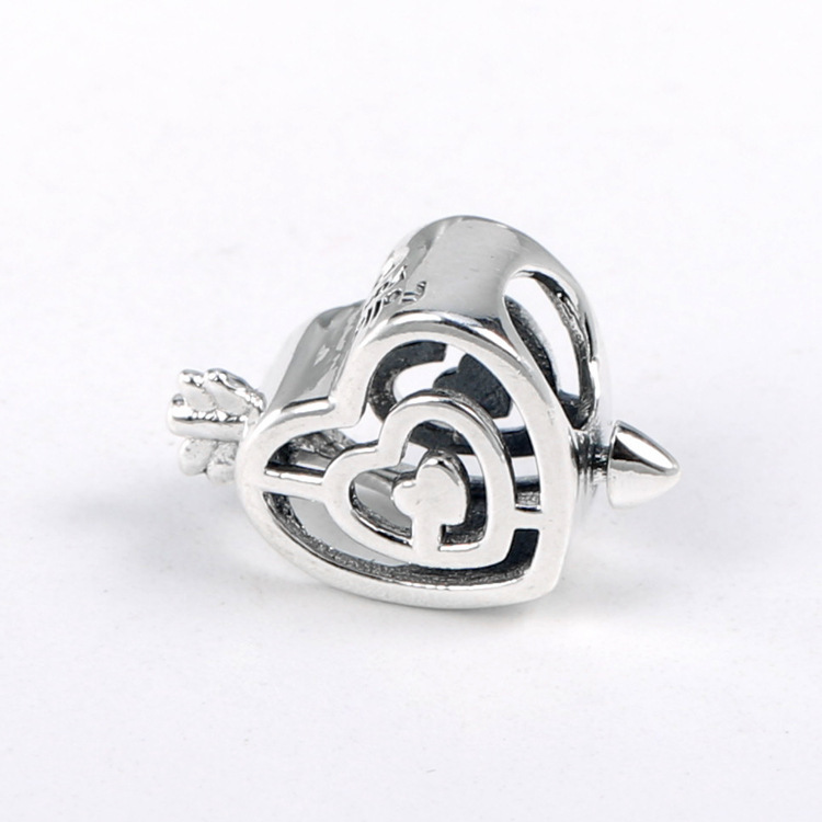 pandora openwork heart labyrinth & arrow charm