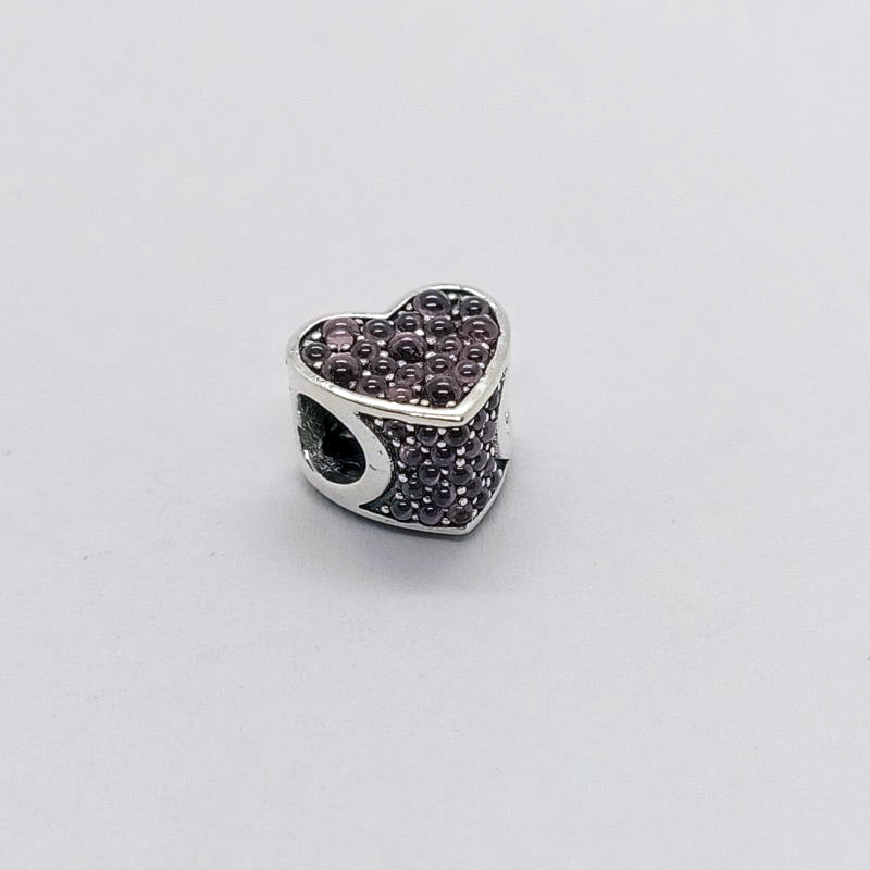 Pandora Pink Dazzling Heart S925 ALE Sterling Silver Charm