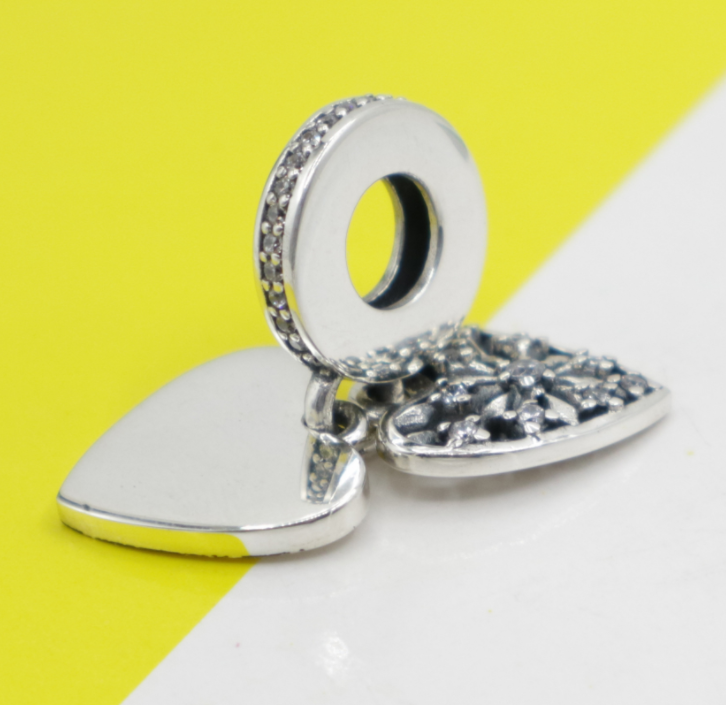 pandora you melt my heart charm sterling silver s925 ale cubic zirconia new