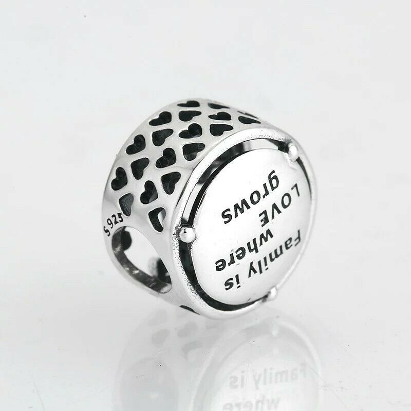 Sterling Silver Tree Of Life Family Is Where Love Grows Charm 925 Silver Pandora