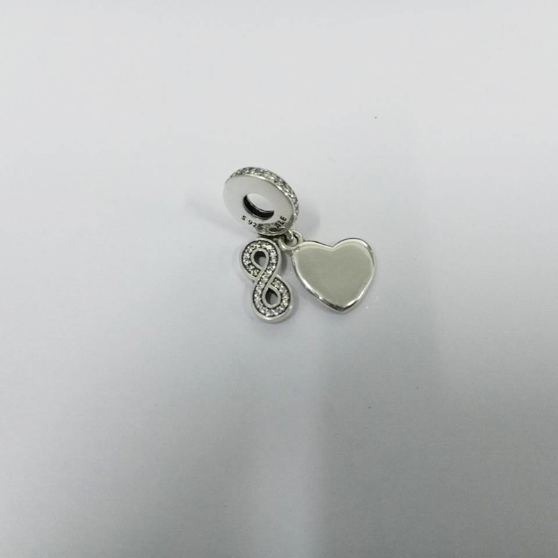 PANDORA S925 ALE Forever Friends Pendant Charm Silver
