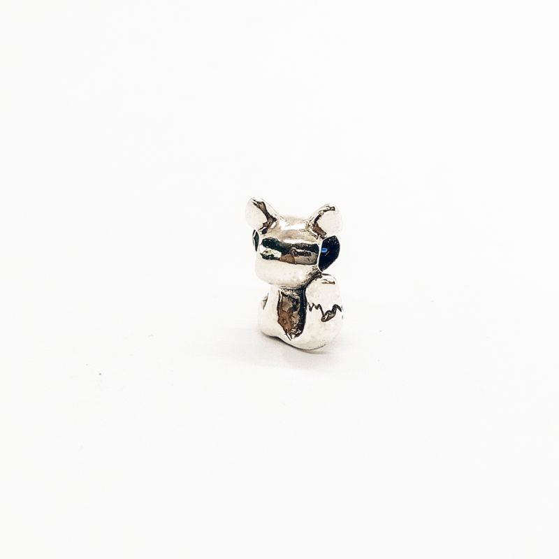 pandora blue-eyed fox charm pandora charm