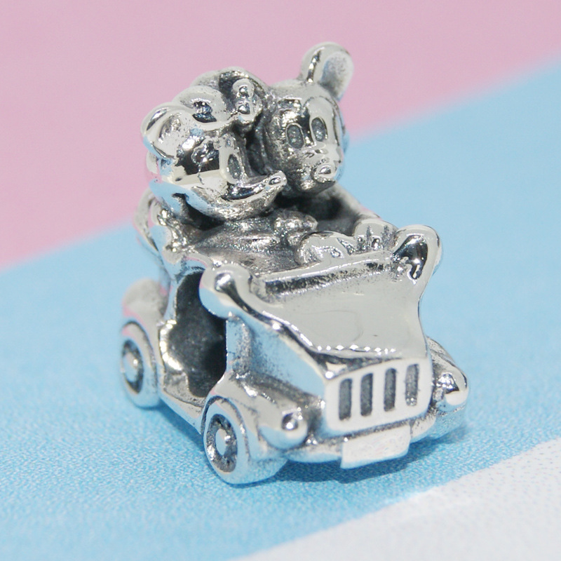 Pandora Silver Mickey & Minnie Vintage Car Charm S925 ALE Sale
