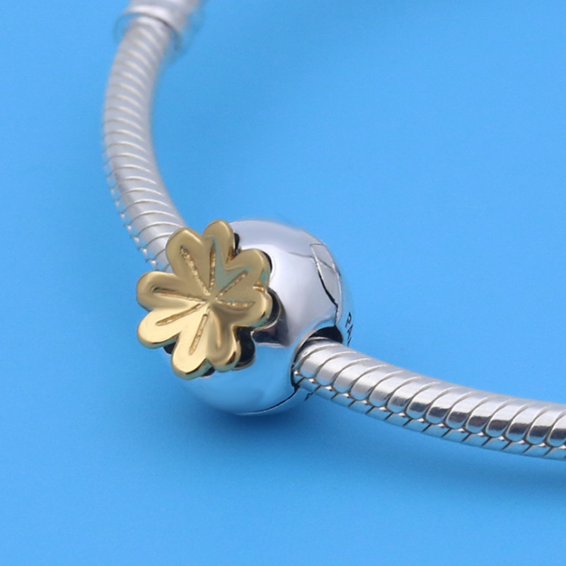 pandora shining clover clip s925 ale