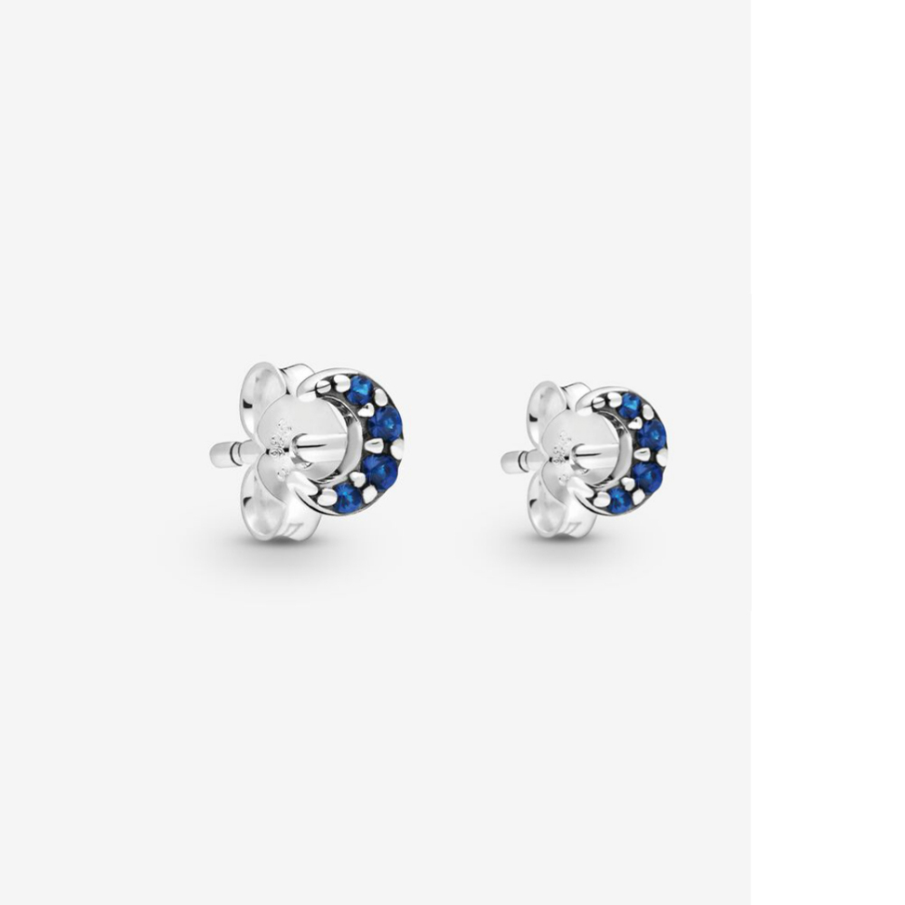 pandora one crescent moon earrings