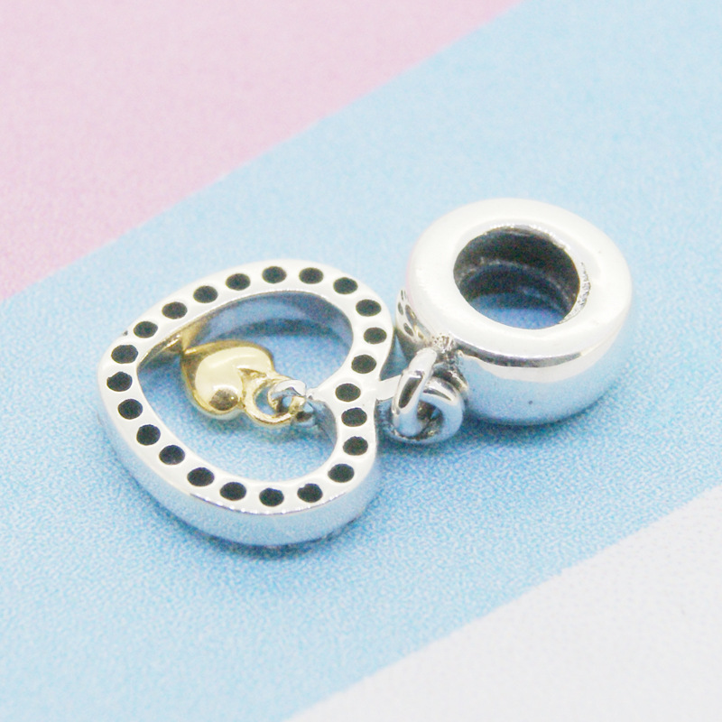 pandora forever in my heart charm gold heart charm